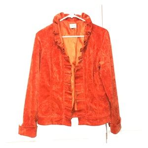 Chico’s orange Cord. Jacket